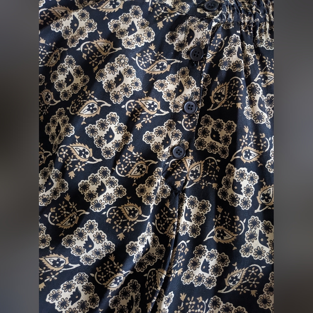 VINTAGE 90's Y2K Sunflower Floral Print Maxi Skirt Size Small - Picture 4 of 5